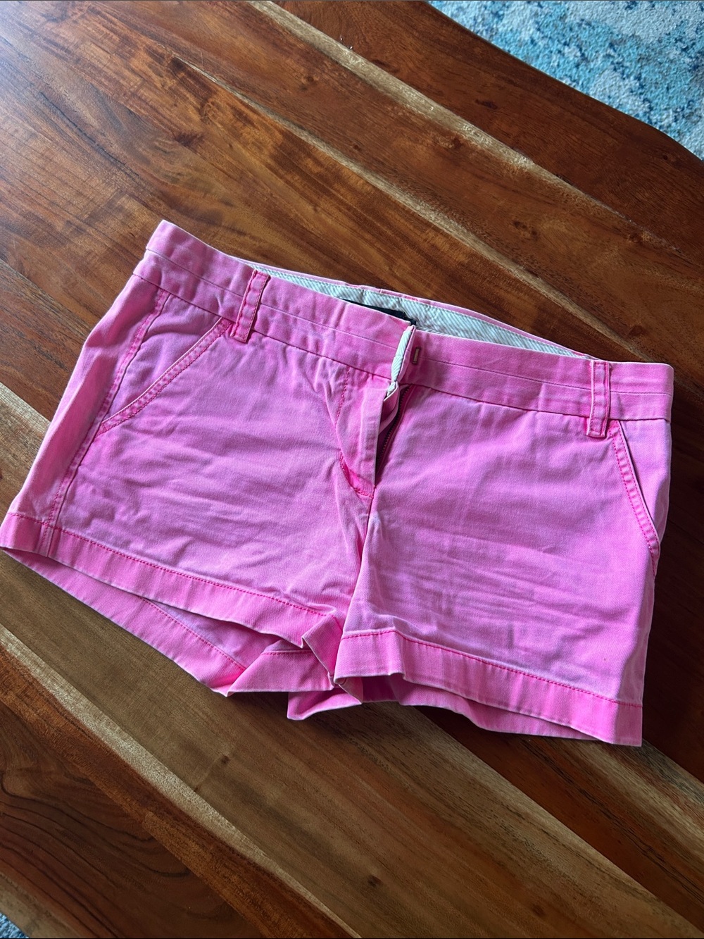 J. Crew Bright Pink Cotton Bermuda Shorts